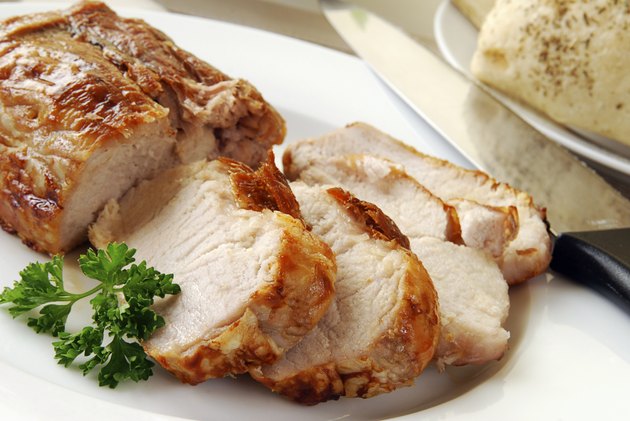 Juicy hot pork loin