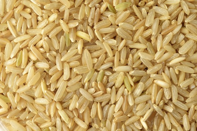 Close up of Brown Rice Grain