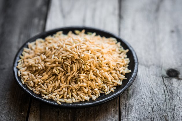 Raw brown rice