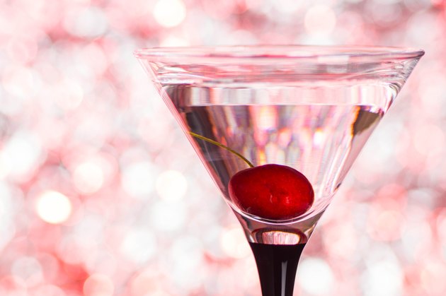 Cocktail in martini glass
