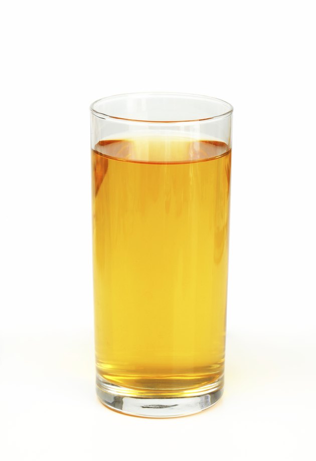 Glass of apple juice