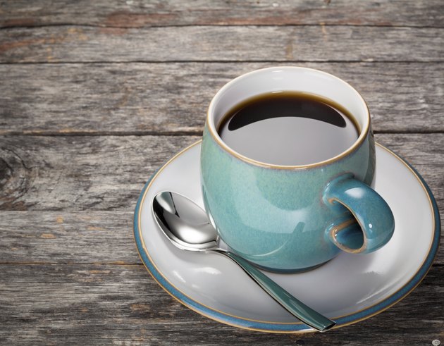 Blue coffee cup background