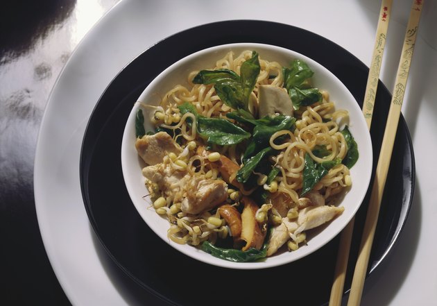 Fried Noodles with Vegetables & Meat