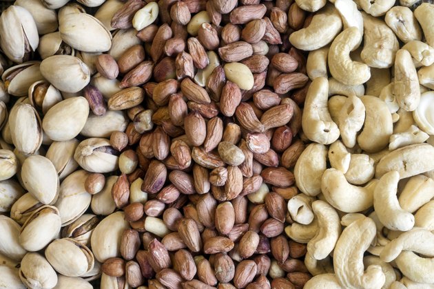 Assorted peanuts background