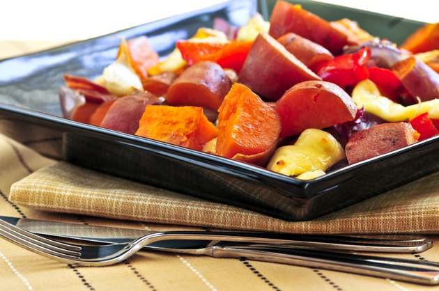 Roasted sweet potatoes