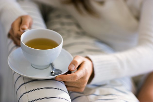 Woman with tea