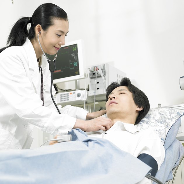 medicinea doctor and a patient
