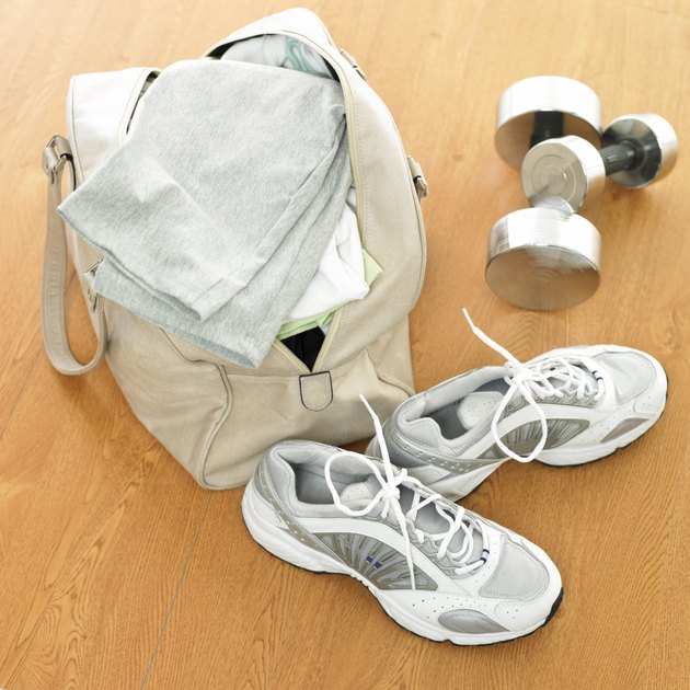 sport goods and a bag