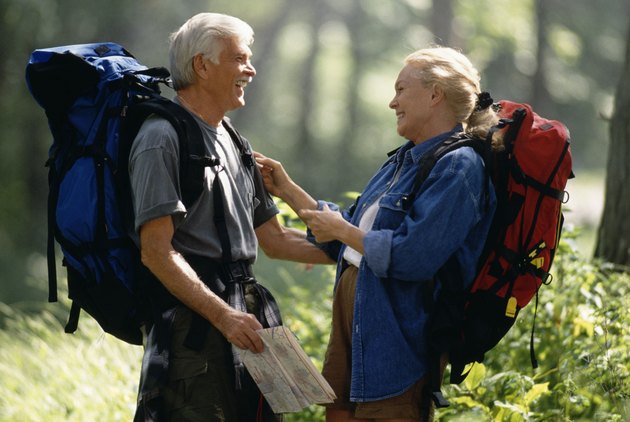 Couple hiking