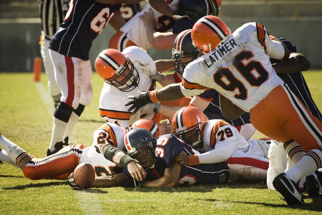 Pileup at Goal Line