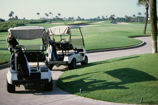 Two golf carts