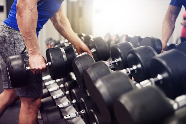 Man taking the heaviest weight