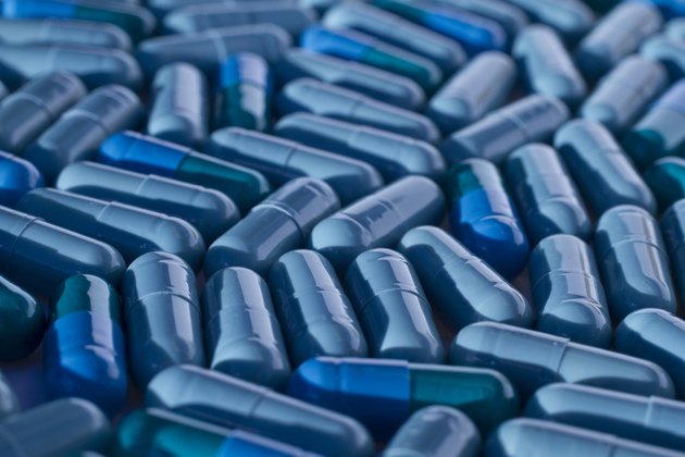 Blue capsules