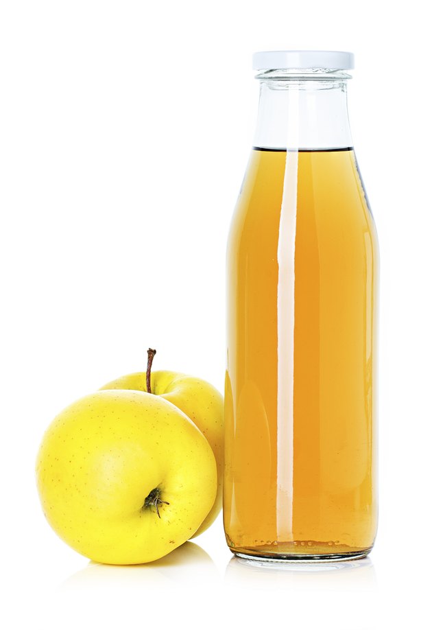 bottle of apple juice