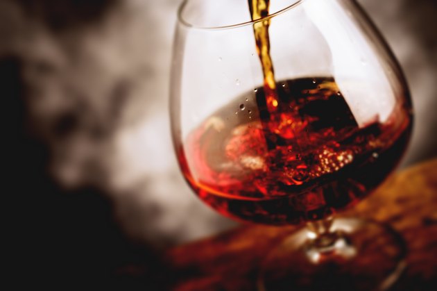 bourbon glass - tilt shift selective focus