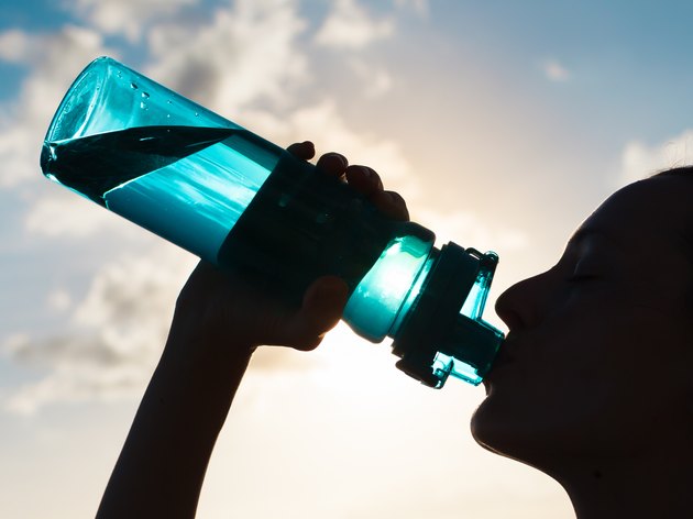 Woman drinking water