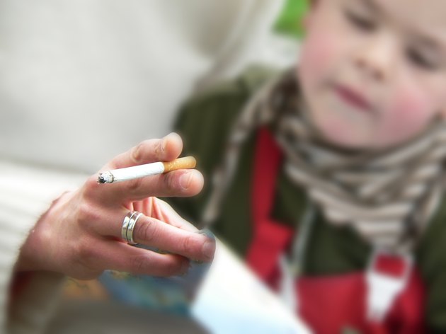 smoking with children