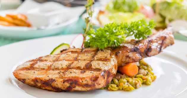 pork chop on white dish