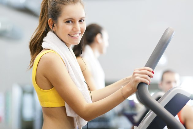 Woman on treadmill