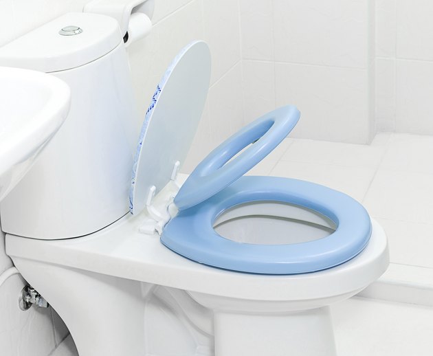Baby toilet bowl and regular toilet