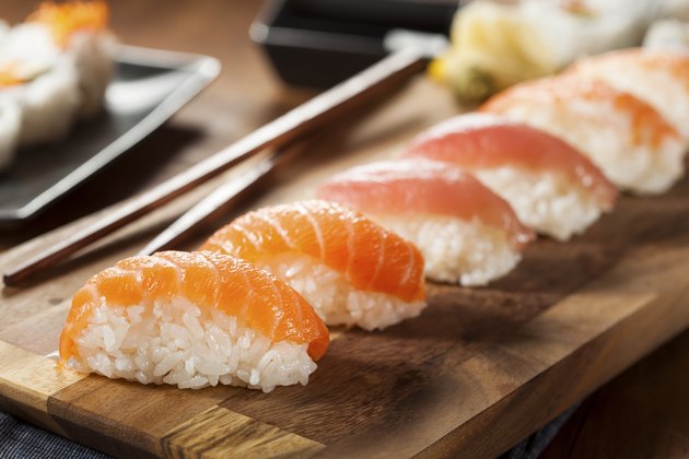 Healthy Japanese Nigiri Sushi