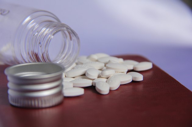 Medicine tablets from the bottle