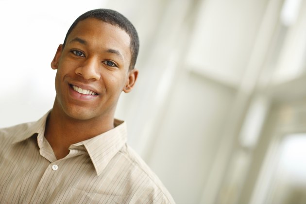 Portrait of a young man smiling