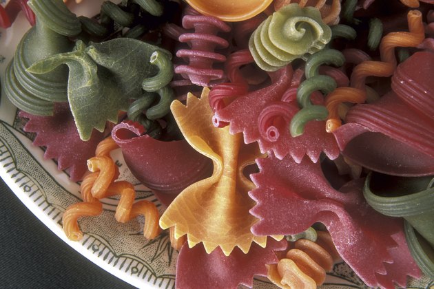 Close-up of bow tie pasta on a plate