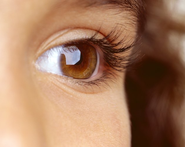 close-up of a person's eye