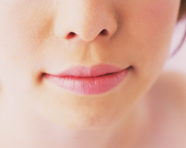 Part of Woman Face, Nose and Mouth, Differential Focus