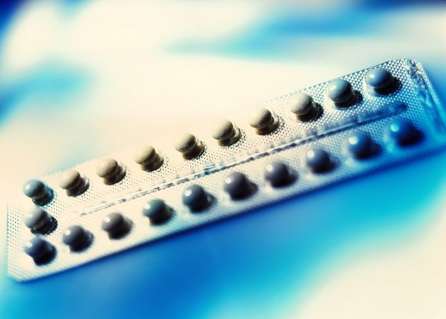close-up of a strip of pills