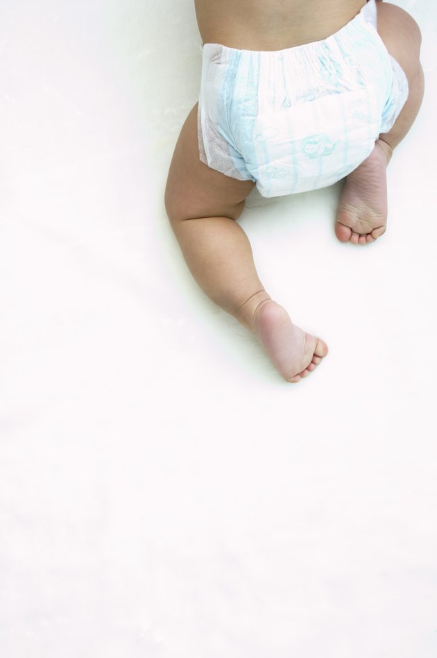 a toddling baby