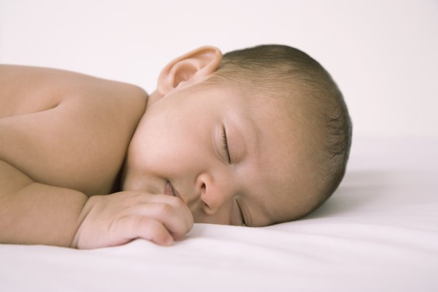 Hispanic baby sleeping