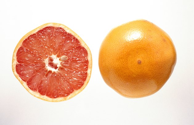 Grapefruit and grapefruit half