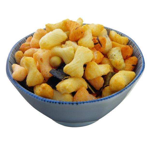 Bowl of Rice Crackers