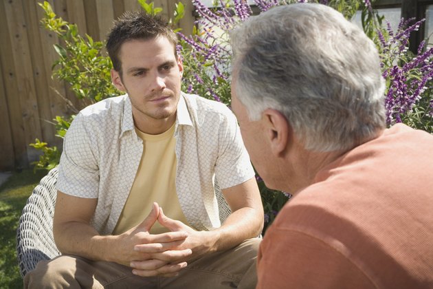 Men engaged in conversation