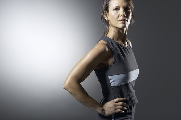 Portrait of a female athlete