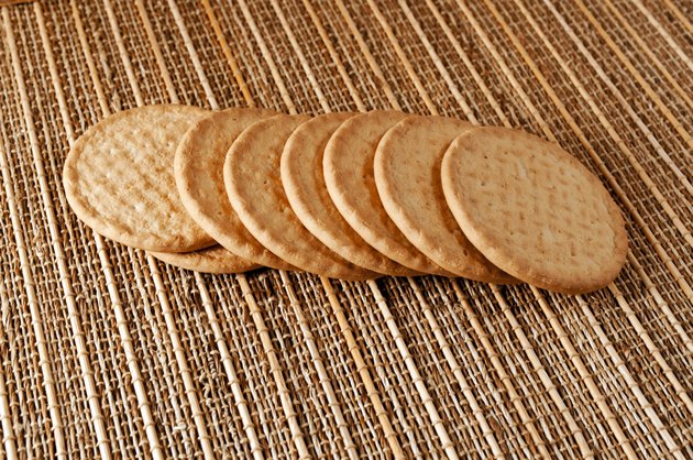 some crackers on the table
