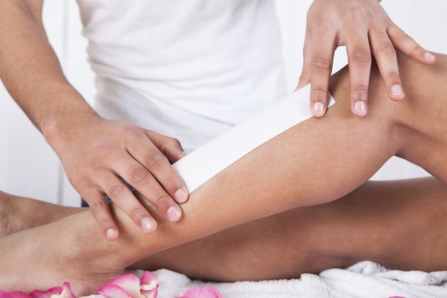 Woman Legs Waxed