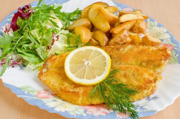 Breaded tilapia
