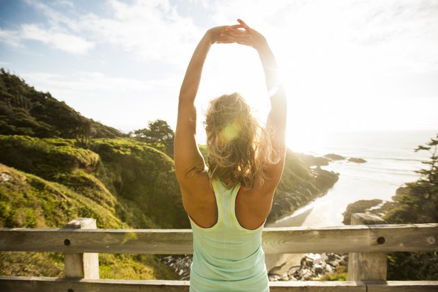 Woman running for exercise.
