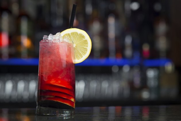 Cocktail with lemon