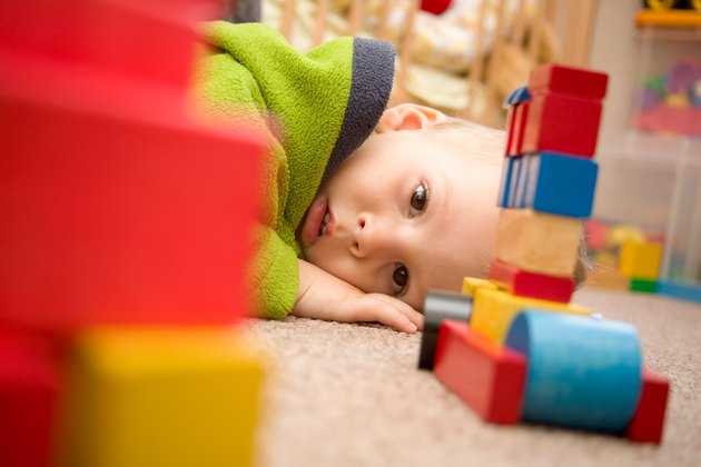 Sad boy for blocks