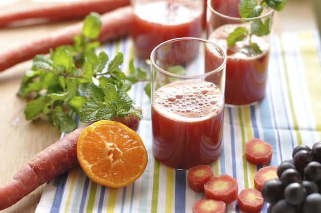 Fresh Red Carrot Juice