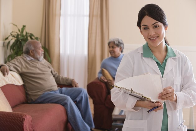 Nurse with patients