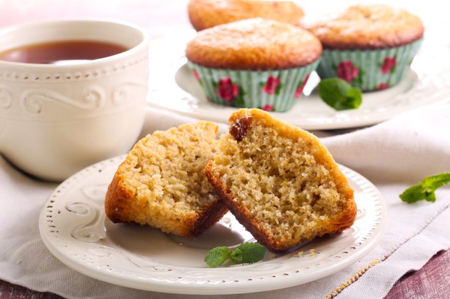 Bran and raisin muffins