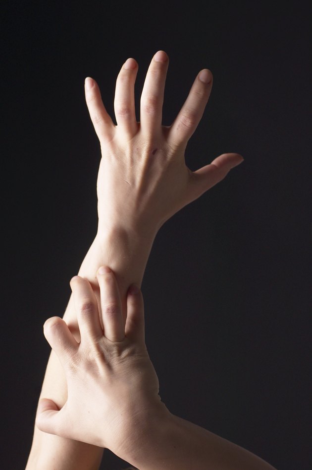 Scratching an arm