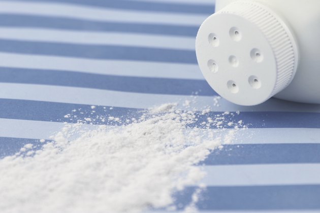 Spilled baby powder