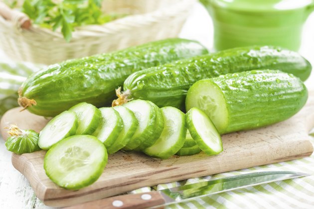 Fresh cucumbers