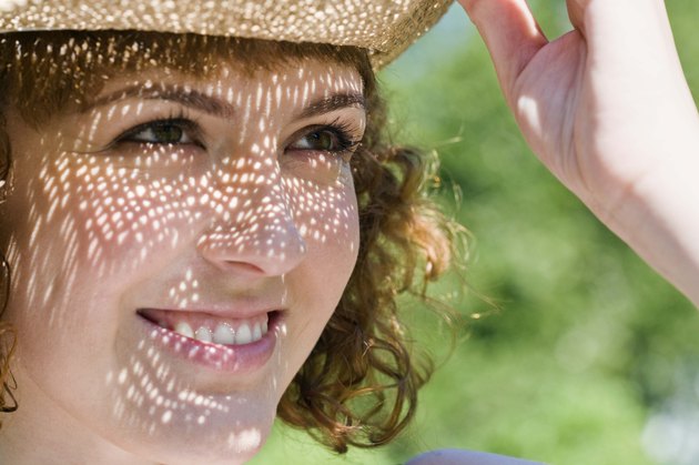 Close-up of smiling woman outdoors